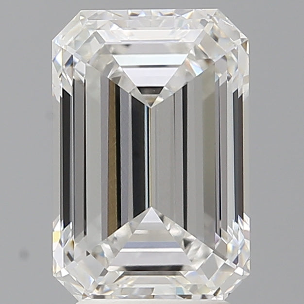 3.55 Carat Emerald Shaped, Ideal Cut, E Color, VVS2 Clarity, IGI Certified Lab Grown Diamond