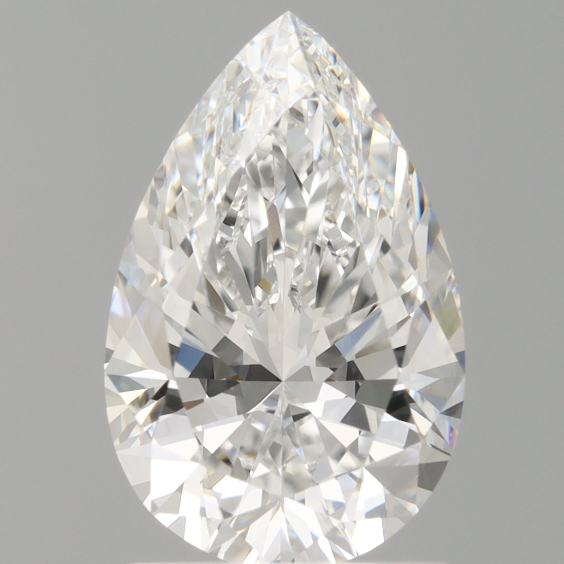 1.60 Carat Pear Shaped, Ideal Cut, D Color, VVS2 Clarity, IGI Certified Lab Grown Diamond