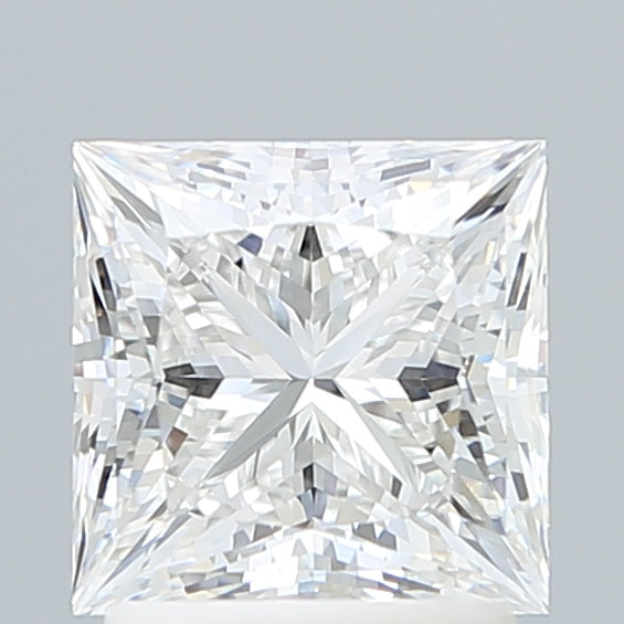 2.11 Carat Princess Shaped, Ideal Cut, F Color, VVS2 Clarity, IGI Certified Lab Grown Diamond