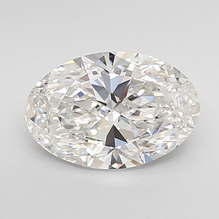 2.01 Carat Oval Shaped, Ideal Cut, F Color, VVS2 Clarity, IGI Certified Lab Grown Diamond