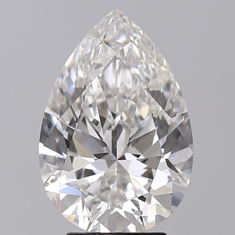 4.10 Carat Pear Shaped, Ideal Cut, G Color, VS1 Clarity, IGI Certified Lab Grown Diamond