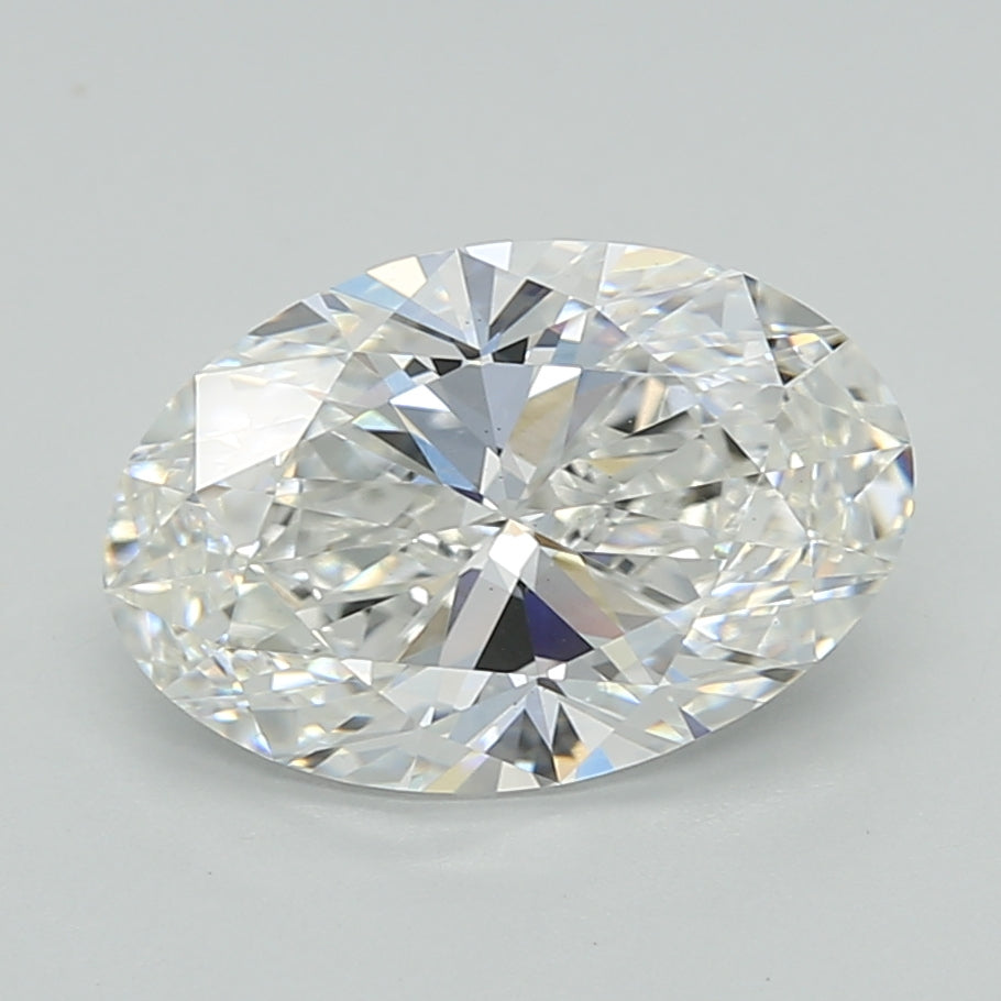 2.54 Carat Oval Shaped, Ideal Cut, E Color, VS1 Clarity, IGI Certified Lab Grown Diamond