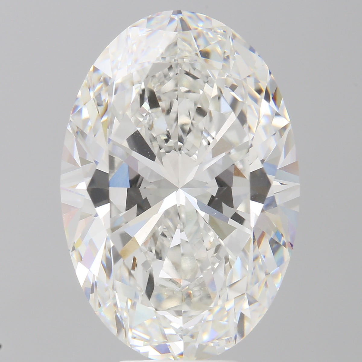10.00 Carat Oval Shaped, Ideal Cut, F Color, VVS2 Clarity, IGI Certified Lab Grown Diamond