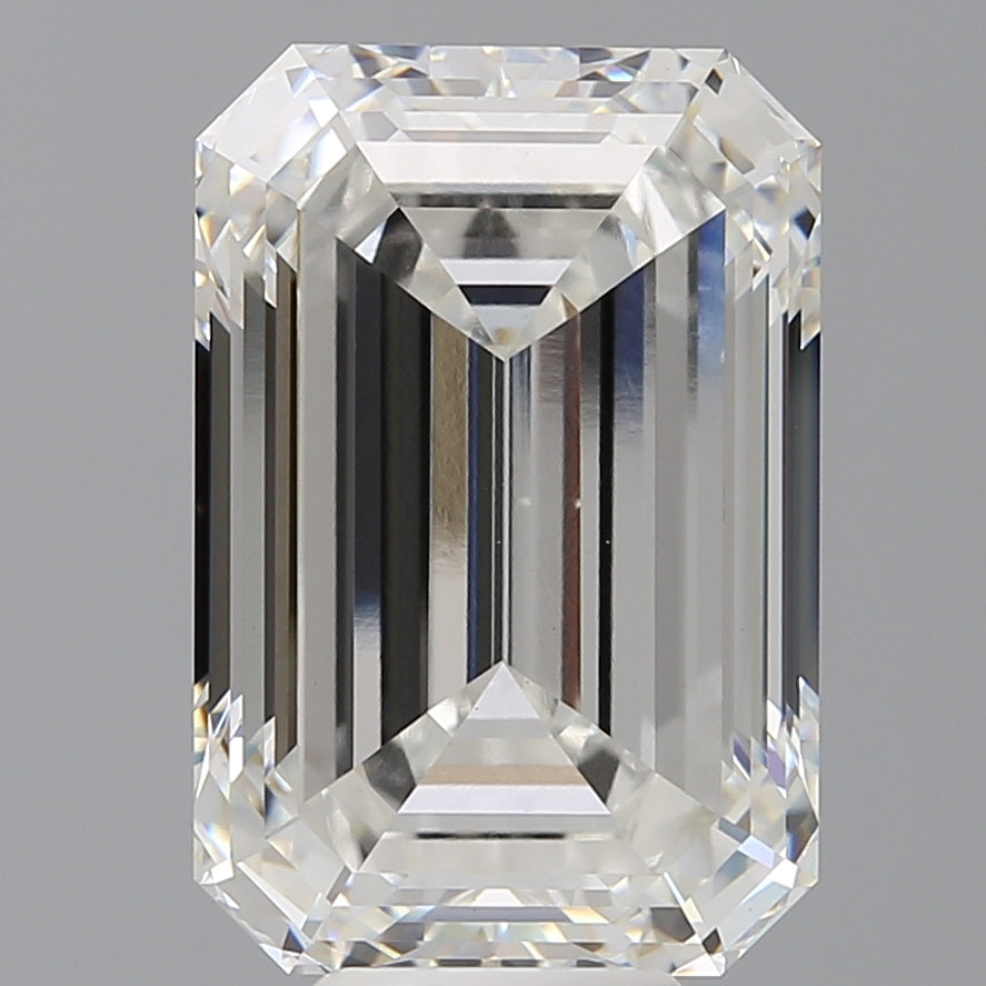 9.59 Carat Emerald Shaped, Ideal Cut, F Color, VS1 Clarity, IGI Certified Lab Grown Diamond