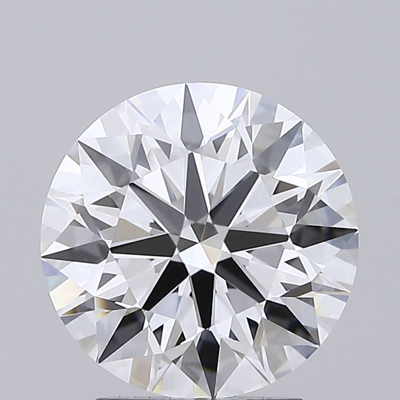 2.64 Carat Round Shaped, Ideal Cut, D Color, VVS2 Clarity, IGI Certified Lab Grown Diamond