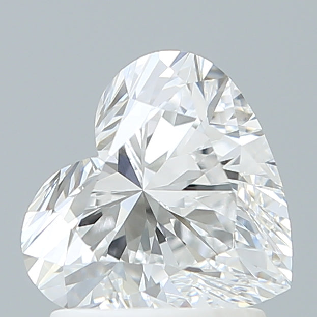 1.53 Carat Heart Shaped, Ideal Cut, D Color, VVS2 Clarity, IGI Certified Lab Grown Diamond