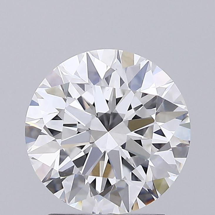 2.10 Carat Round Shaped, Ideal Cut, E Color, VVS2 Clarity, IGI Certified Lab Grown Diamond