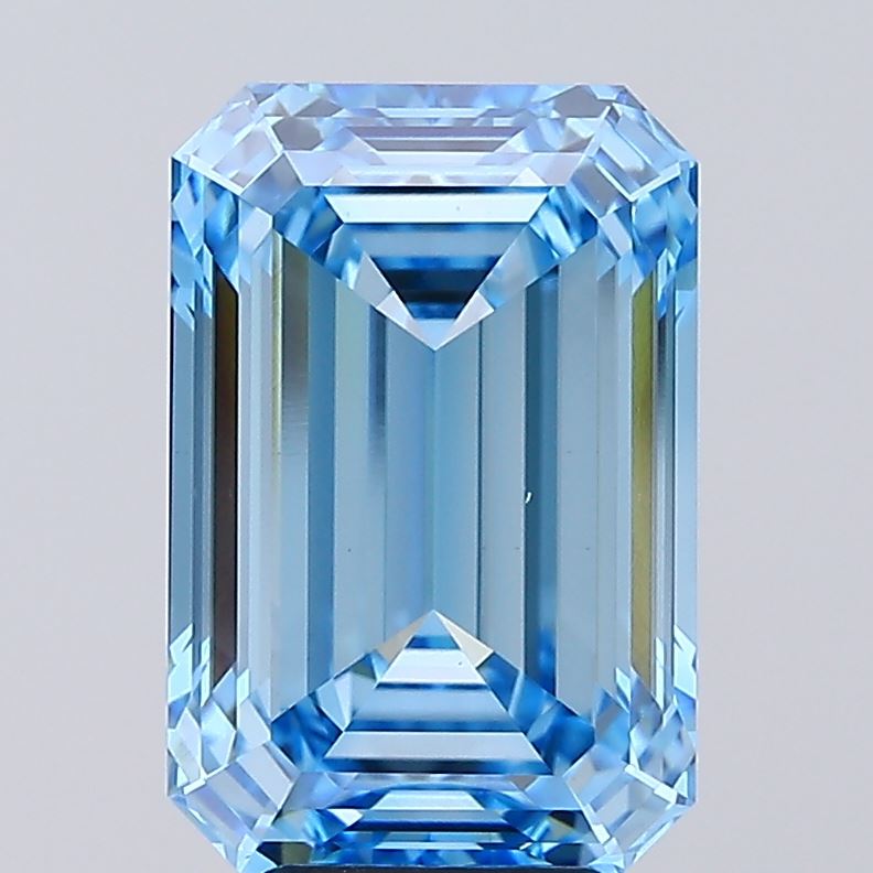 6.09 Carat Emerald Shaped, Ideal Cut, VS1 Clarity, IGI Certified Lab Grown Diamond