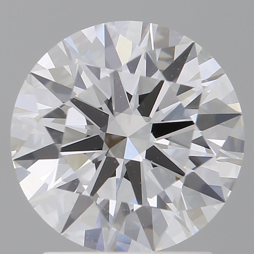 2.05 Carat Round Shaped, Ideal Cut, E Color, VVS2 Clarity, IGI Certified Lab Grown Diamond