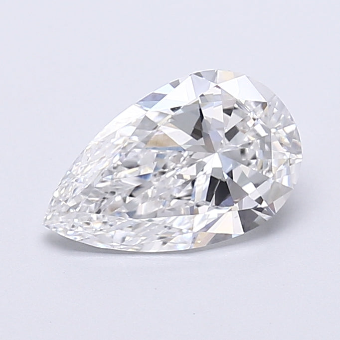 1.50 Carat Pear Shaped, Very Good Cut, D Color, VS1 Clarity, IGI Certified Lab Grown Diamond