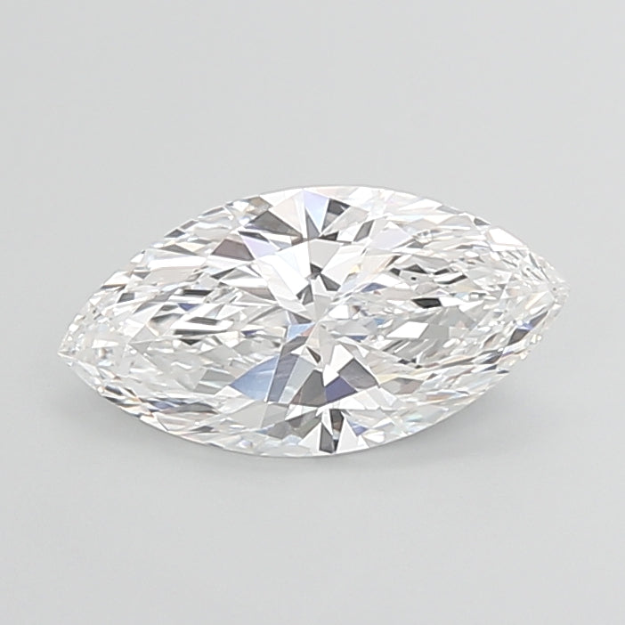 3.02 Carat Marquise Shaped, Ideal Cut, D Color, VVS2 Clarity, IGI Certified Lab Grown Diamond