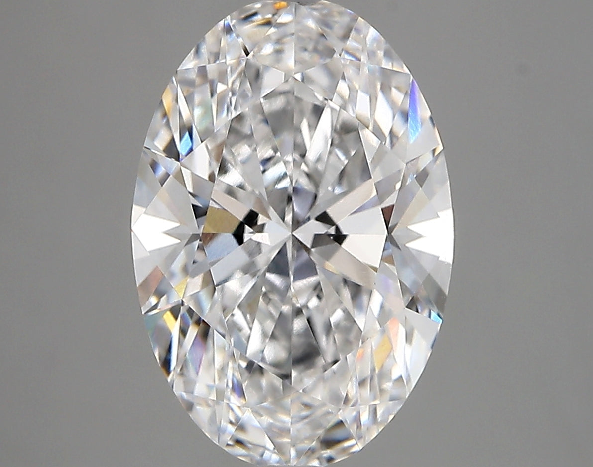 4.37 Carat Oval Shaped, Very Good Cut, D Color, VVS1 Clarity, IGI Certified Lab Grown Diamond