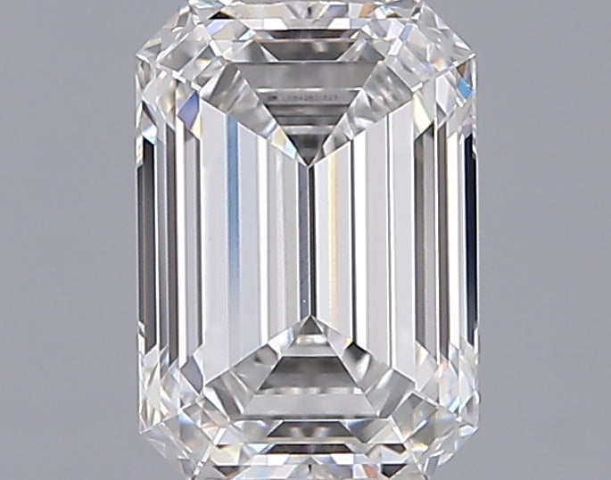 1.55 Carat Emerald Shaped, Ideal Cut, E Color, VVS1 Clarity, IGI Certified Lab Grown Diamond