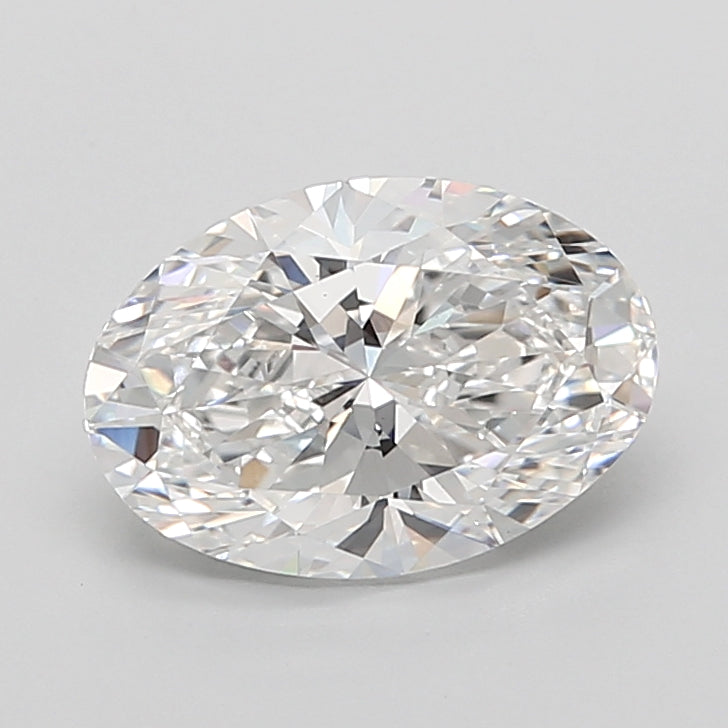 3.25 Carat Oval Shaped, Ideal Cut, D Color, VS1 Clarity, IGI Certified Lab Grown Diamond