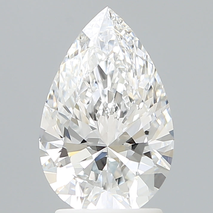 2.21 Carat Pear Shaped, Ideal Cut, E Color, VVS1 Clarity, IGI Certified Lab Grown Diamond