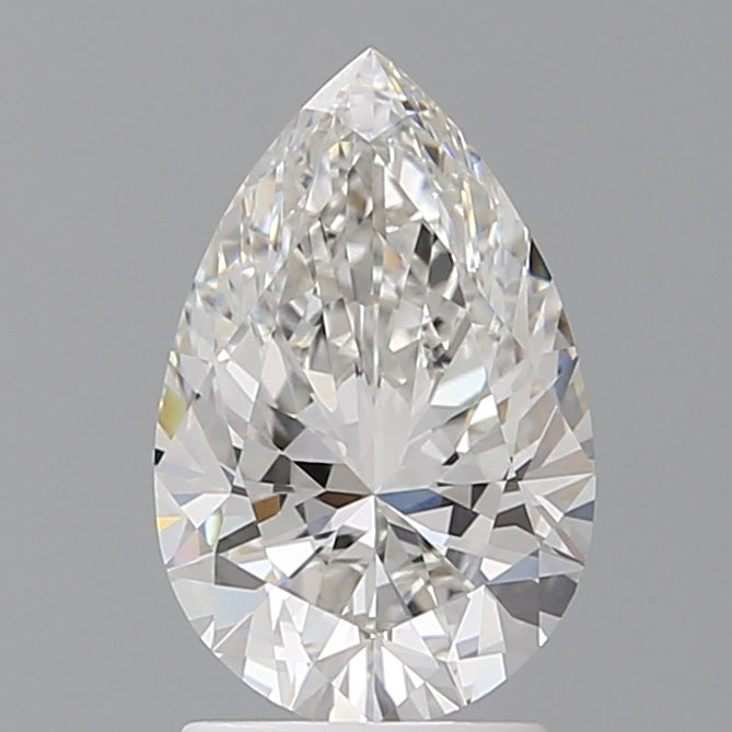 2.10 Carat Pear Shaped, Ideal Cut, F Color, VVS2 Clarity, IGI Certified Lab Grown Diamond