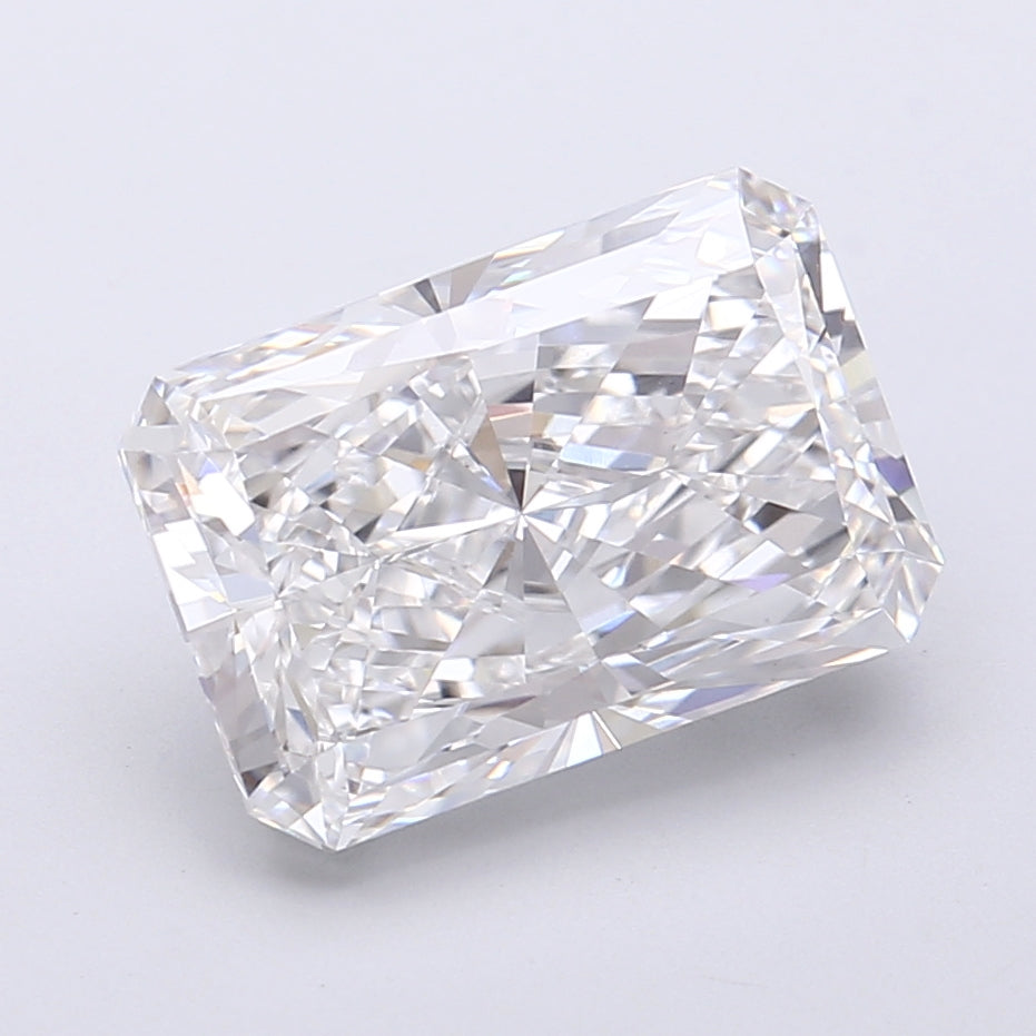 4.73 Carat Radiant Shaped, Very Good Cut, E Color, VS1 Clarity, IGI Certified Lab Grown Diamond
