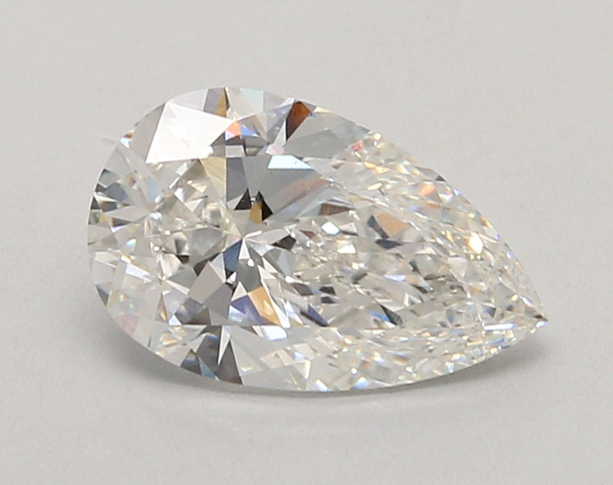 2.04 Carat Pear Shaped, Ideal Cut, F Color, VVS2 Clarity, IGI Certified Lab Grown Diamond