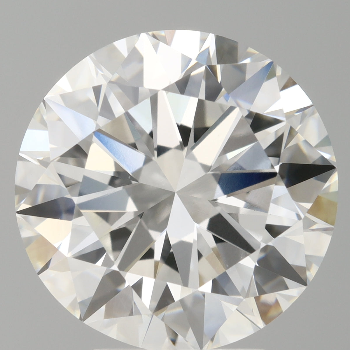 4.95 Carat Round Shaped, Excellent Cut, F Color, VVS2 Clarity, IGI Certified Lab Grown Diamond