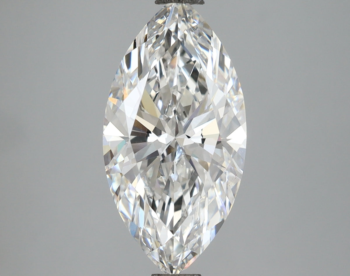 3.04 Carat Marquise Shaped, Ideal Cut, E Color, VVS2 Clarity, IGI Certified Lab Grown Diamond