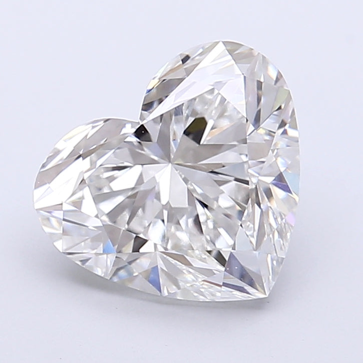 2.96 Carat Heart Shaped, Very Good Cut, E Color, VVS2 Clarity, IGI Certified Lab Grown Diamond