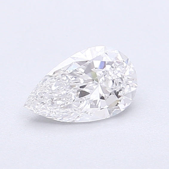 0.43 Carat Pear Shaped, Very Good Cut, D Color, VVS2 Clarity, IGI Certified Lab Grown Diamond