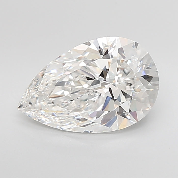 5.07 Carat Pear Shaped, Very Good Cut, E Color, VVS2 Clarity, IGI Certified Lab Grown Diamond