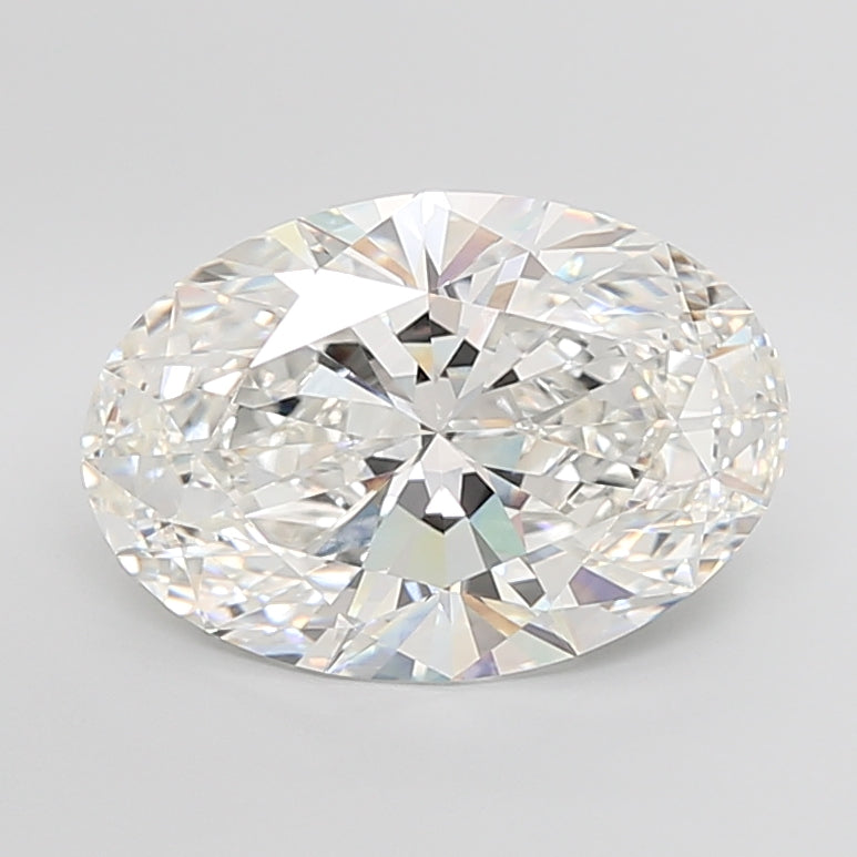 10.03 Carat Oval Shaped, Ideal Cut, F Color, VVS2 Clarity, IGI Certified Lab Grown Diamond