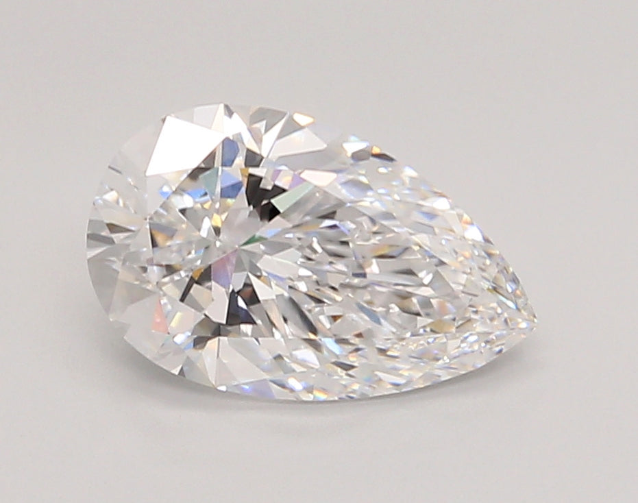 2.06 Carat Pear Shaped, Ideal Cut, D Color, VVS1 Clarity, IGI Certified Lab Grown Diamond
