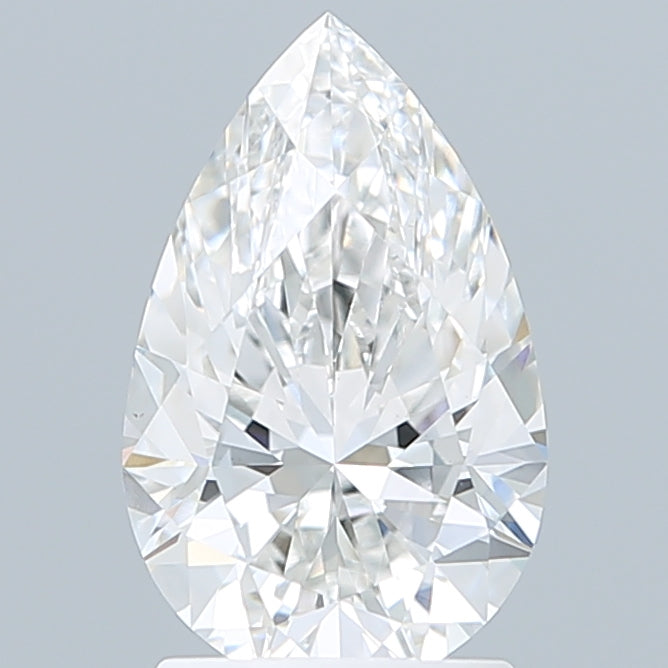 2.00 Carat Pear Shaped, Excellent Cut, E Color, VS1 Clarity, IGI Certified Lab Grown Diamond