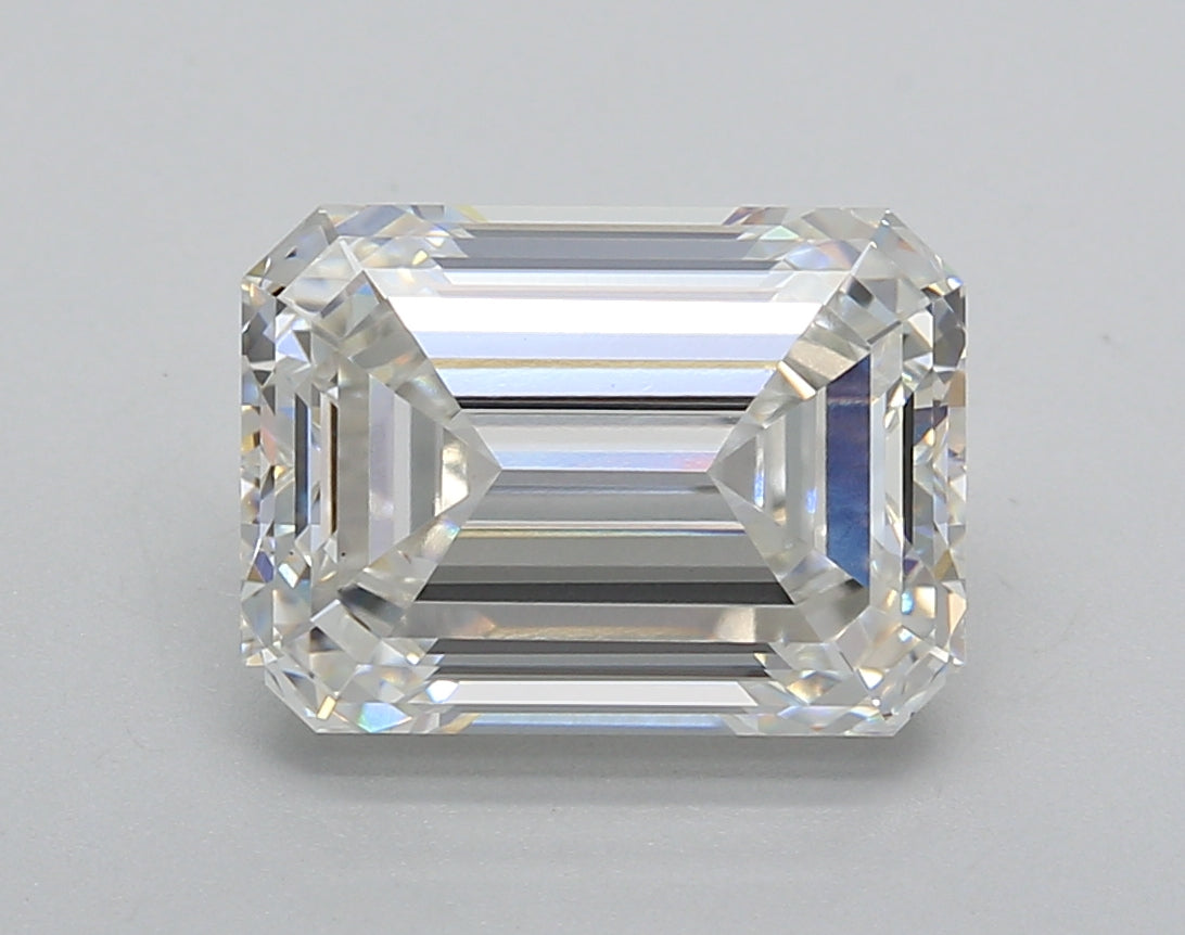 4.02 Carat Emerald Shaped, Very Good Cut, F Color, VS1 Clarity, IGI Certified Lab Grown Diamond