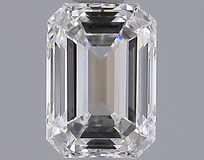 0.91 Carat Emerald Shaped, Ideal Cut, E Color, VVS2 Clarity, IGI Certified Lab Grown Diamond