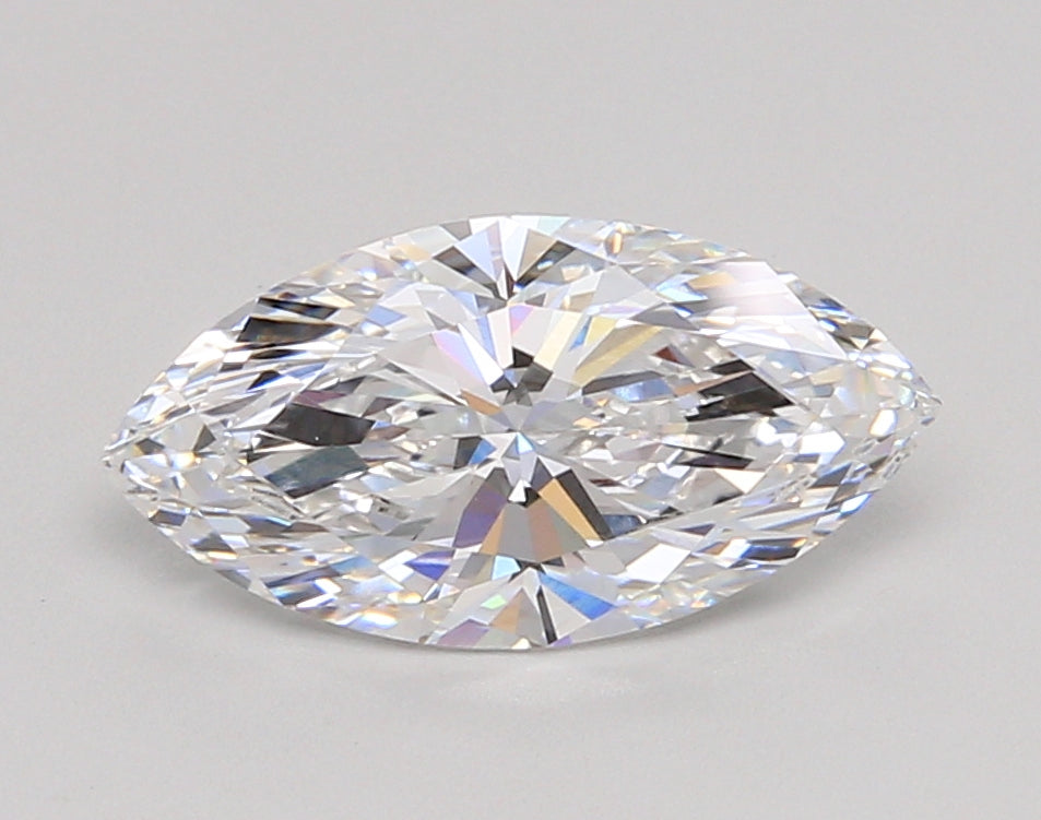 2.04 Carat Marquise Shaped, Ideal Cut, D Color, VVS1 Clarity, IGI Certified Lab Grown Diamond