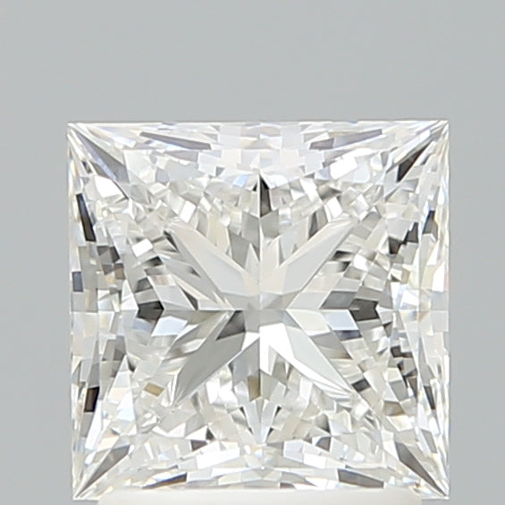 2.09 Carat Princess Shaped, Ideal Cut, E Color, VVS2 Clarity, IGI Certified Lab Grown Diamond