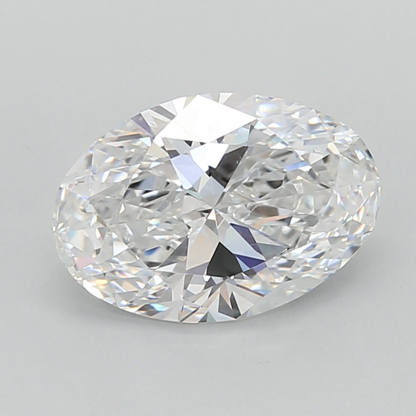 2.02 Carat Oval Shaped, Ideal Cut, D Color, VVS2 Clarity, IGI Certified Lab Grown Diamond