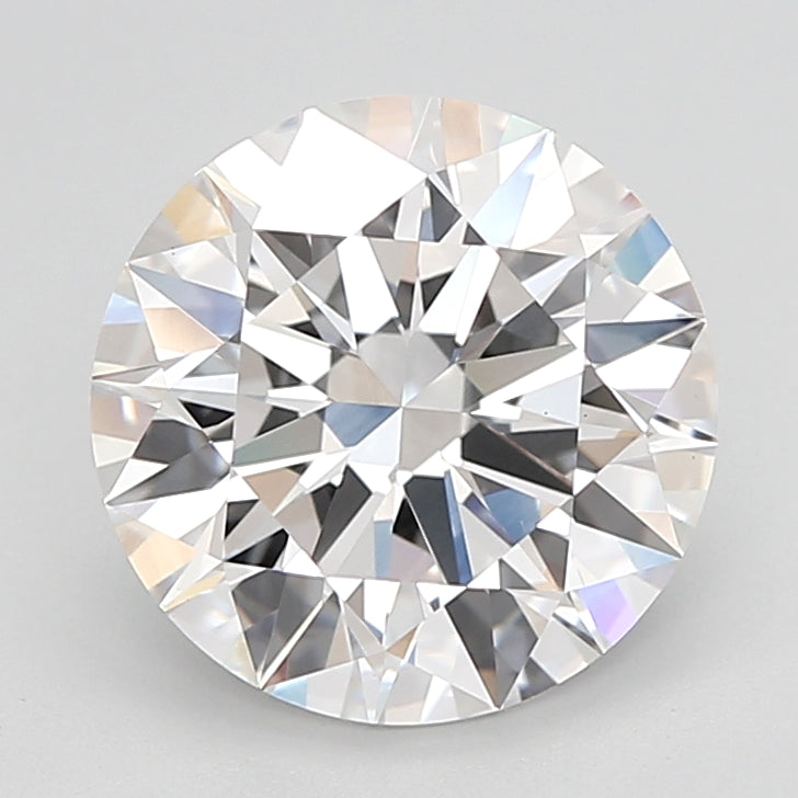 4.05 Carat Round Shaped, Ideal Cut, E Color, VVS2 Clarity, IGI Certified Lab Grown Diamond