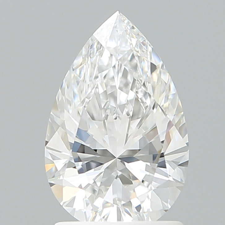 1.54 Carat Pear Shaped, Ideal Cut, D Color, VVS2 Clarity, IGI Certified Lab Grown Diamond