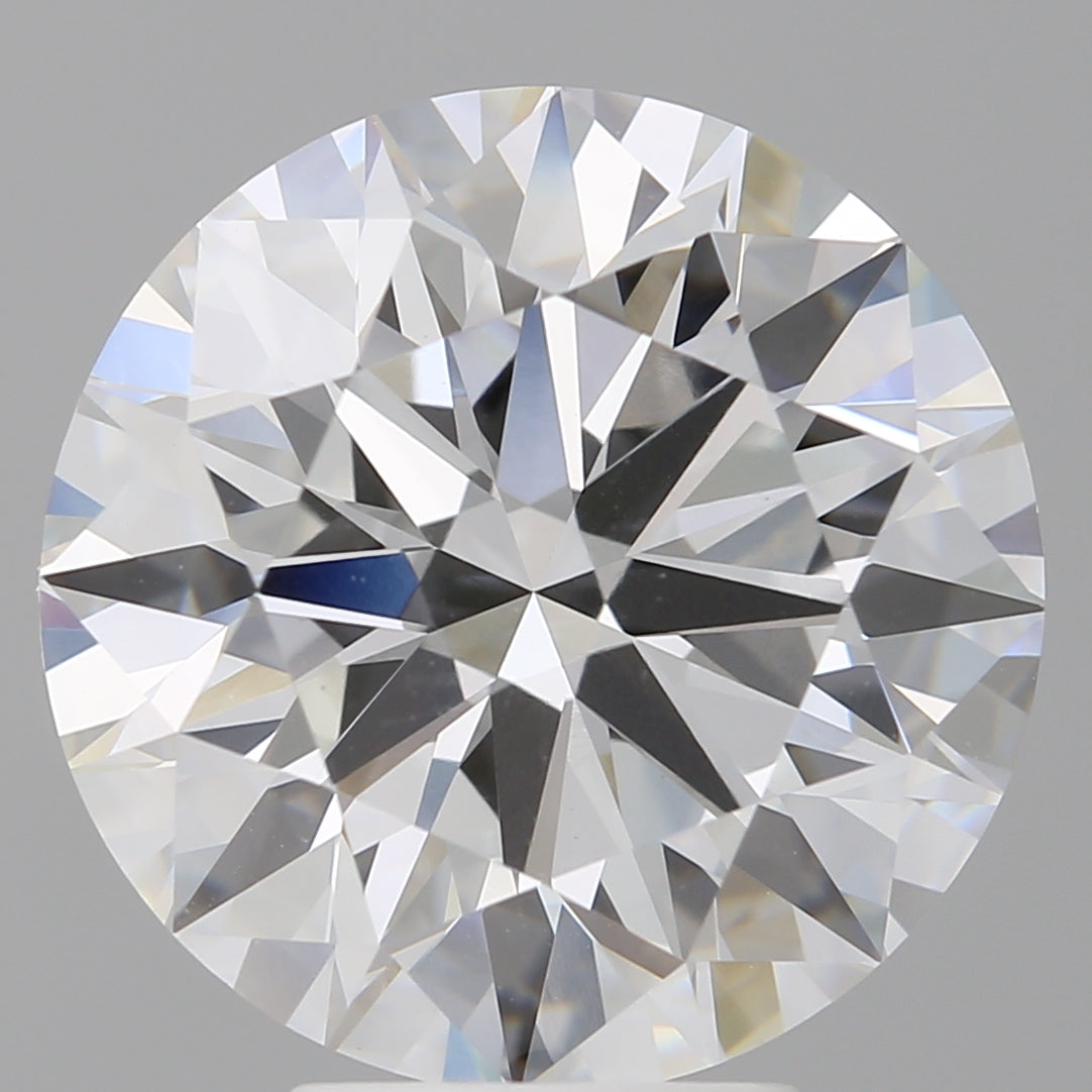 6.10 Carat Round Shaped, Ideal Cut, E Color, VVS2 Clarity, IGI Certified Lab Grown Diamond