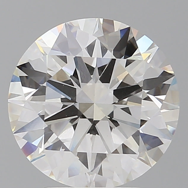 4.02 Carat Round Shaped, Excellent Cut, F Color, VVS2 Clarity, IGI Certified Lab Grown Diamond