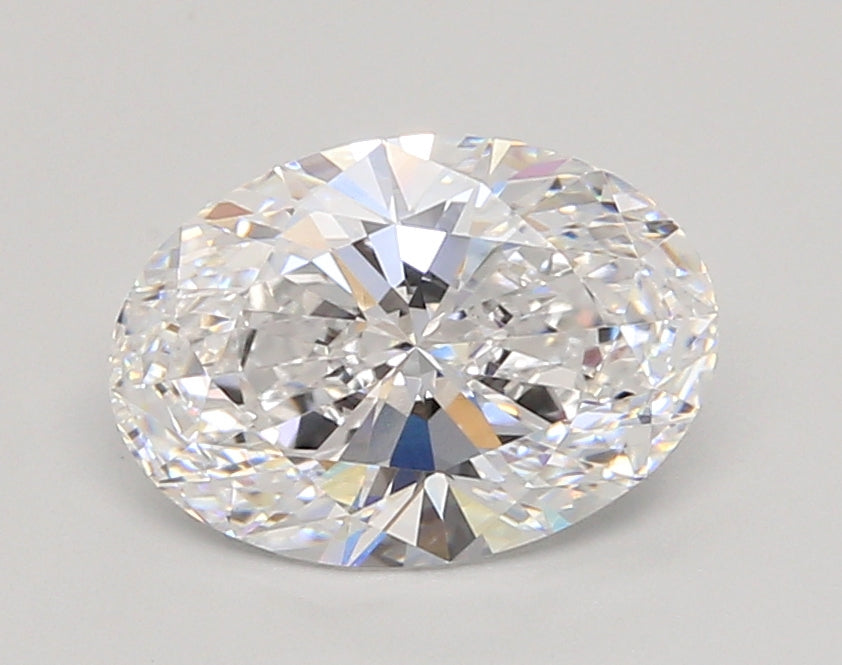 2.05 Carat Oval Shaped, Ideal Cut, D Color, VVS2 Clarity, IGI Certified Lab Grown Diamond