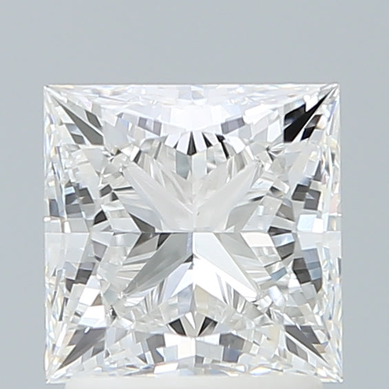 2.10 Carat Princess Shaped, Ideal Cut, E Color, VVS2 Clarity, IGI Certified Lab Grown Diamond