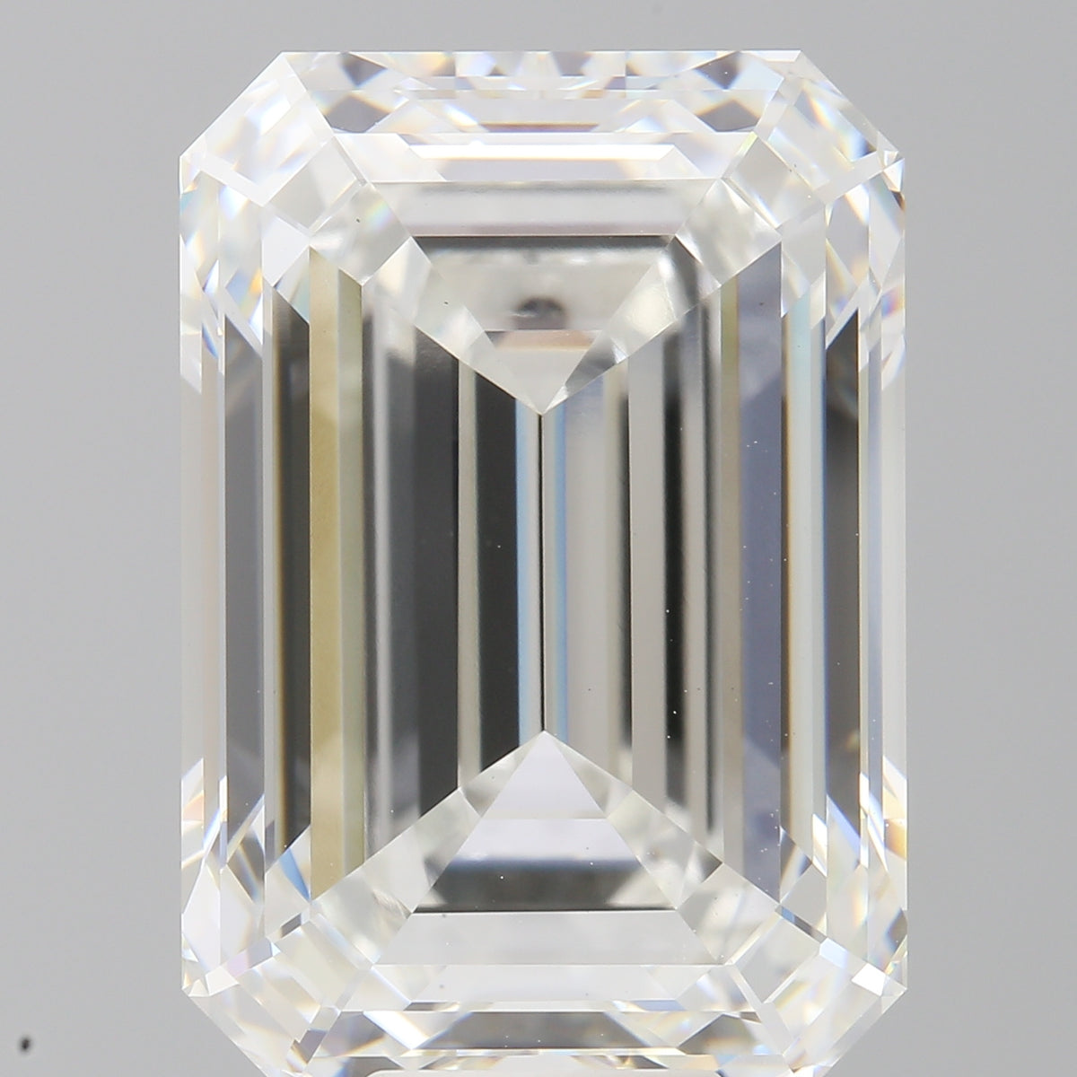 13.10 Carat Emerald Shaped, Ideal Cut, F Color, VVS2 Clarity, IGI Certified Lab Grown Diamond