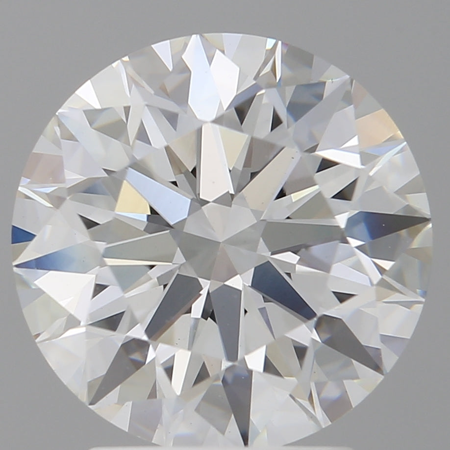 3.07 Carat Round Shaped, Ideal Cut, F Color, VVS2 Clarity, IGI Certified Lab Grown Diamond