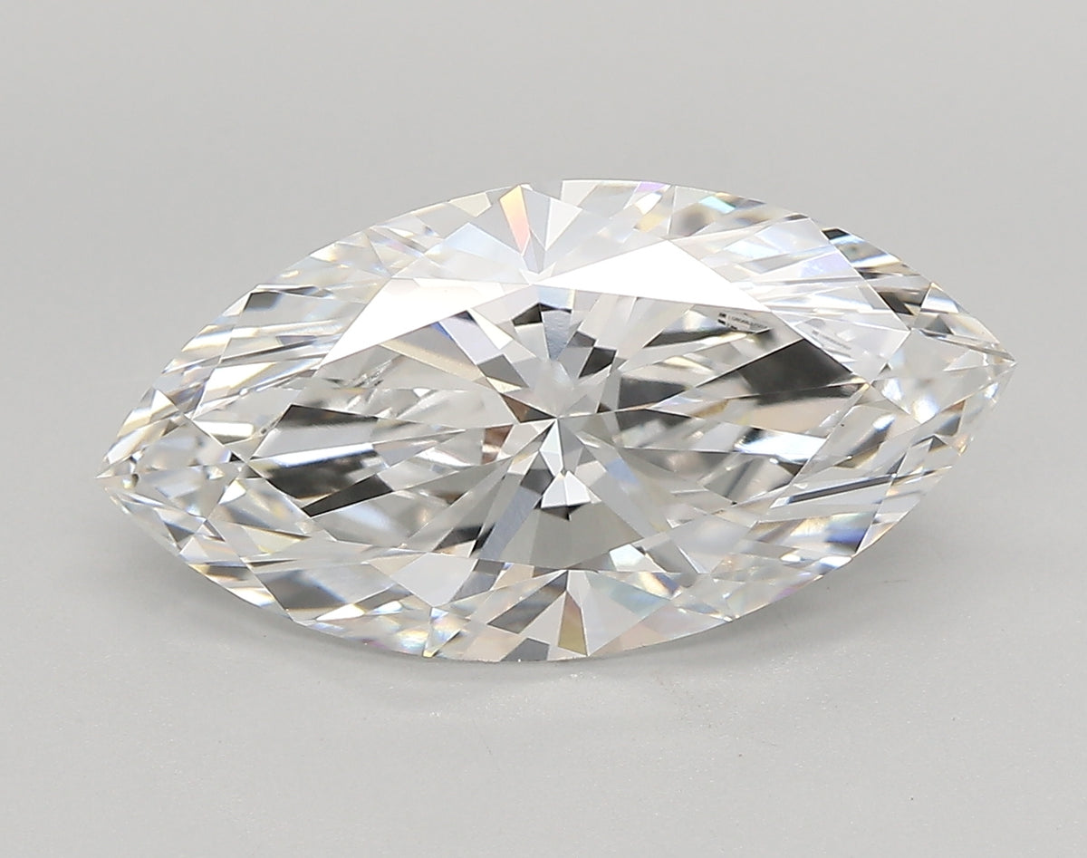 4.22 Carat Marquise Shaped, Very Good Cut, E Color, VVS1 Clarity, IGI Certified Lab Grown Diamond