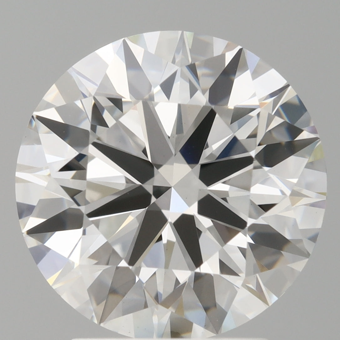 3.10 Carat Round Shaped, Ideal Cut, F Color, VVS2 Clarity, IGI Certified Lab Grown Diamond