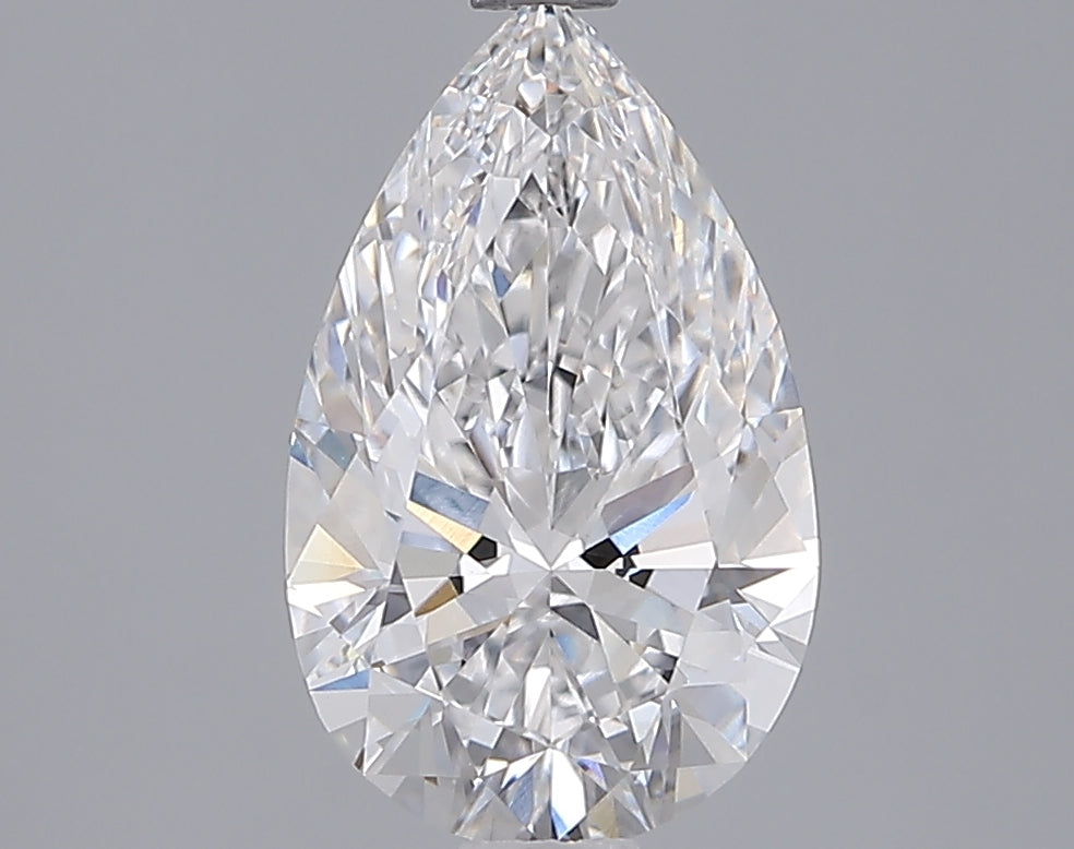 2.04 Carat Pear Shaped, Ideal Cut, D Color, VVS2 Clarity, IGI Certified Lab Grown Diamond