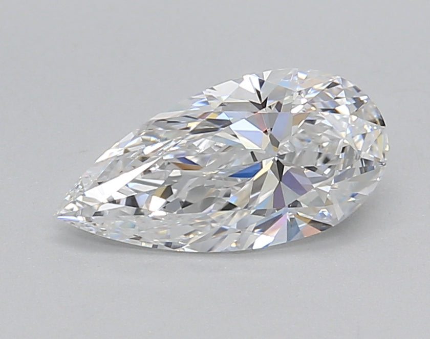1.02 Carat Pear Shaped, Ideal Cut, D Color, VVS1 Clarity, IGI Certified Lab Grown Diamond