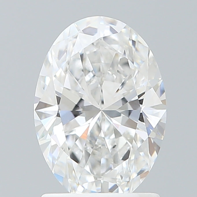 1.55 Carat Oval Shaped, Ideal Cut, E Color, VVS2 Clarity, IGI Certified Lab Grown Diamond