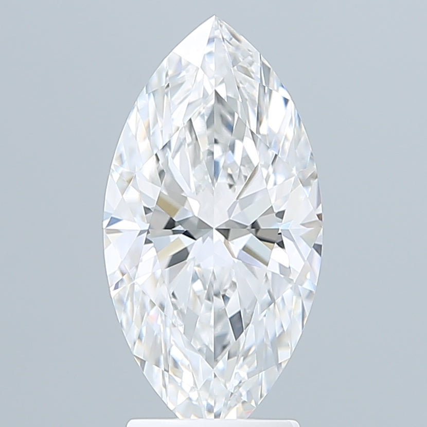 3.10 Carat Marquise Shaped, Ideal Cut, E Color, VVS2 Clarity, IGI Certified Lab Grown Diamond