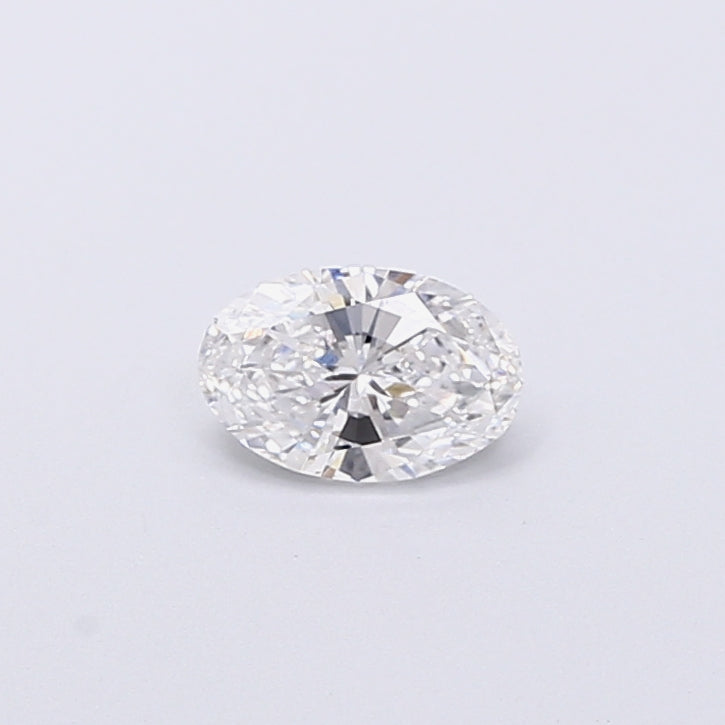 0.38 Carat Oval Shaped, Very Good Cut, D Color, VVS2 Clarity, IGI Certified Lab Grown Diamond